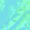 Long Point Bay topographic map, elevation, terrain