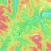 福山 topographic map, elevation, terrain