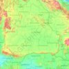 Roi Et Province topographic map, elevation, terrain