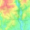 Pendle Hill topographic map, elevation, terrain