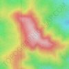 Saddle Peak topographic map, elevation, terrain
