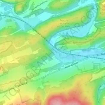 La Roche aux Faucons topographic map, elevation, terrain