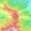 Липар topographic map, elevation, terrain