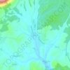 Abrigada topographic map, elevation, terrain