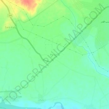 Pir Qilla topographic map, elevation, terrain