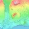 Piton Langevin ou Piton Lambert topographic map, elevation, terrain