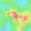 Mount Kenya topographic map, elevation, terrain