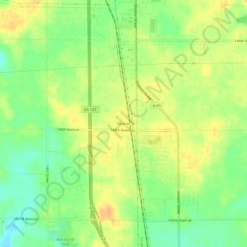 Moline topographic map, elevation, terrain