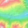 Laya topographic map, elevation, terrain