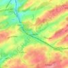 Leignon topographic map, elevation, terrain