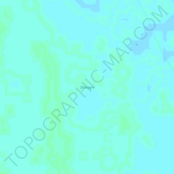 Sinnayn topographic map, elevation, terrain