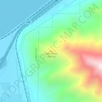 Lake Point topographic map, elevation, terrain