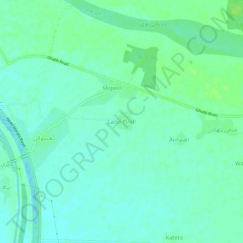 Lado Pindi topographic map, elevation, terrain