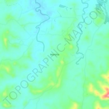 Mortiño topographic map, elevation, terrain