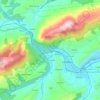 El Calzáu topographic map, elevation, terrain