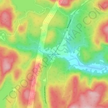 Baie-des-Rochers topographic map, elevation, terrain