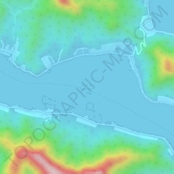Baie de Ha’amene topographic map, elevation, terrain