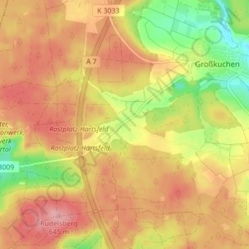 Rotensohl topographic map, elevation, terrain