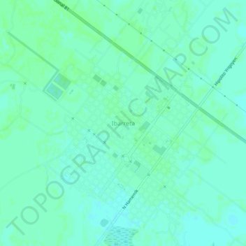 Ibarreta topographic map, elevation, terrain
