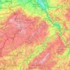 Vulkaneifel topographic map, elevation, terrain