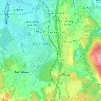 Fürsetz topographic map, elevation, terrain
