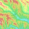 黑龙口镇 topographic map, elevation, terrain