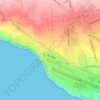 Airport topographic map, elevation, terrain