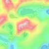 Cerro Tres Puntas topographic map, elevation, terrain