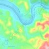 French Broad topographic map, elevation, terrain