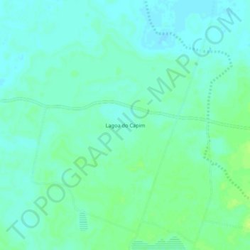 Lagoa do Capim topographic map, elevation, terrain