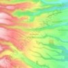 Popocatépetl topographic map, elevation, terrain