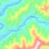 Golden Ash topographic map, elevation, terrain