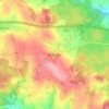 Řehořov topographic map, elevation, terrain