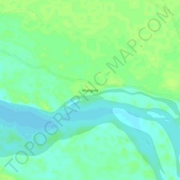 Mongola topographic map, elevation, terrain