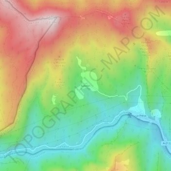 Sobrón topographic map, elevation, terrain