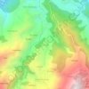 Chaud topographic map, elevation, terrain