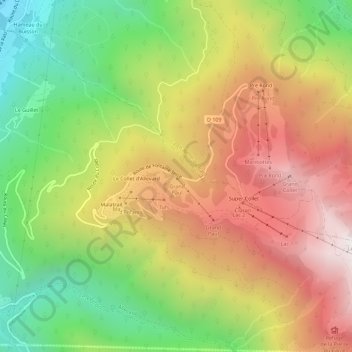 Grand Paul topographic map, elevation, terrain
