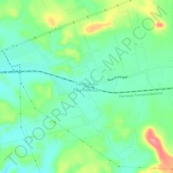 Taboca do Pau Ferrado topographic map, elevation, terrain