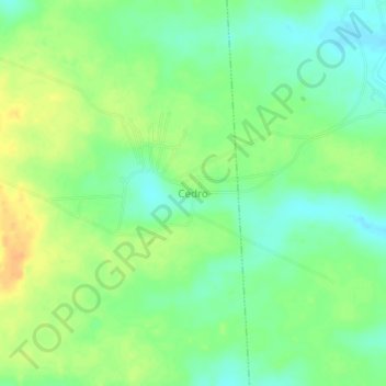 Cedro topographic map, elevation, terrain