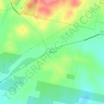 Mariño topographic map, elevation, terrain