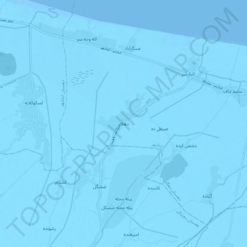 dahka topographic map, elevation, terrain
