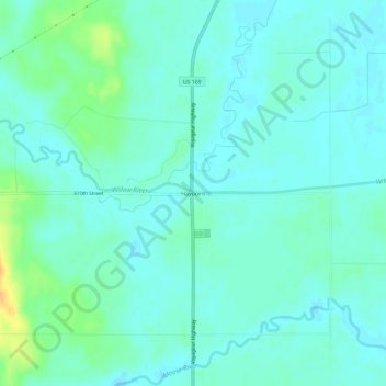 Haypoint topographic map, elevation, terrain