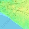 Mundakkal topographic map, elevation, terrain