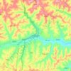 神峪回族乡 topographic map, elevation, terrain