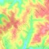 Texugueira topographic map, elevation, terrain