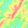 Hustontown topographic map, elevation, terrain