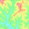 Clarkridge topographic map, elevation, terrain