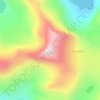 Illstigfjellet topographic map, elevation, terrain