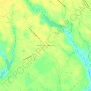 Adamsville Crossroads topographic map, elevation, terrain