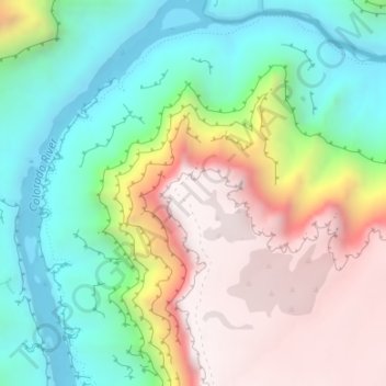 Cape Solitude topographic map, elevation, terrain